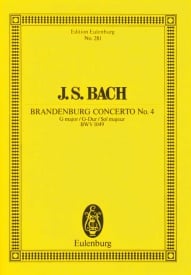 Bach: Brandenburg Concerto No. 4 G major BWV 1049 (Study Score) published by Eulenburg